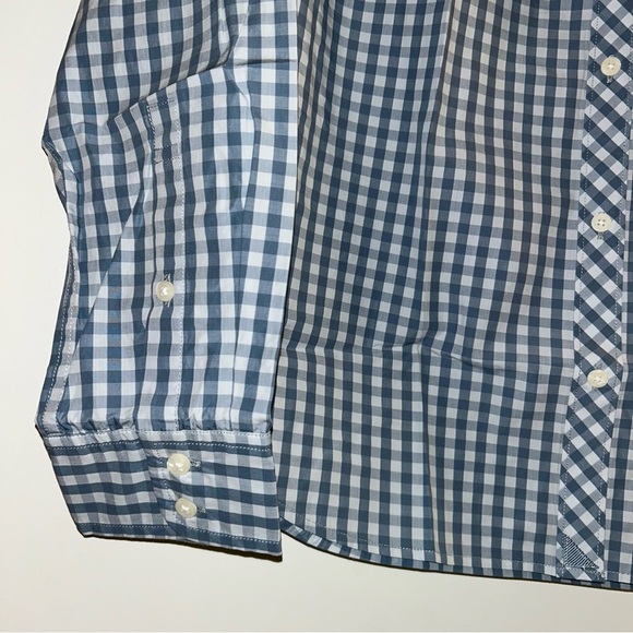 UNTUCKit Crispo Women’s Blue Checkered Long Sleeve Button Down Shirt Size 6 NWT - Picture 6 of 6